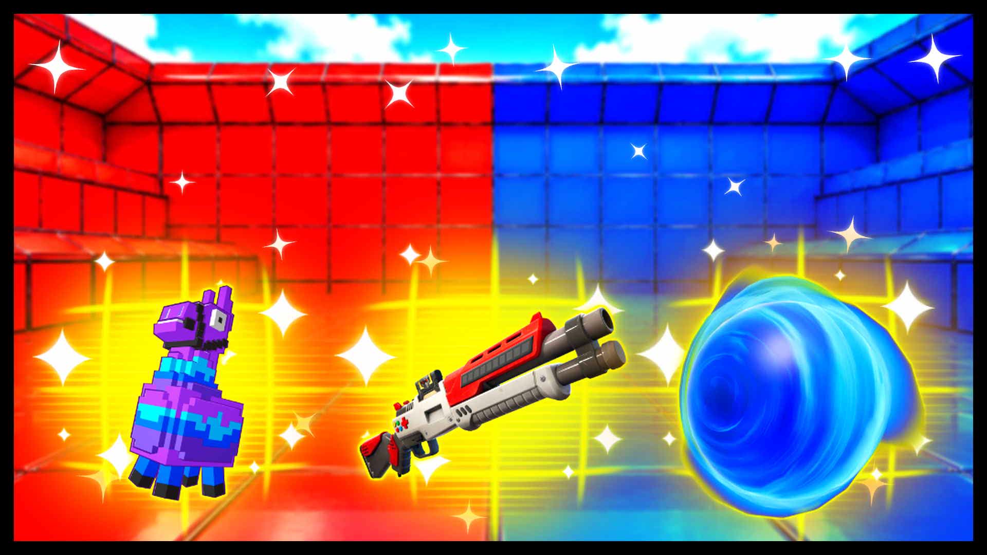 RED VS BLUE SPACE ACCESS 🔴🔵 — Fortnite Creative map