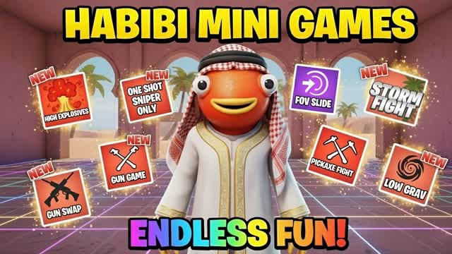 HABIBI MINIGAMES BOXPVP 📦 — Fortnite Creative map cover art