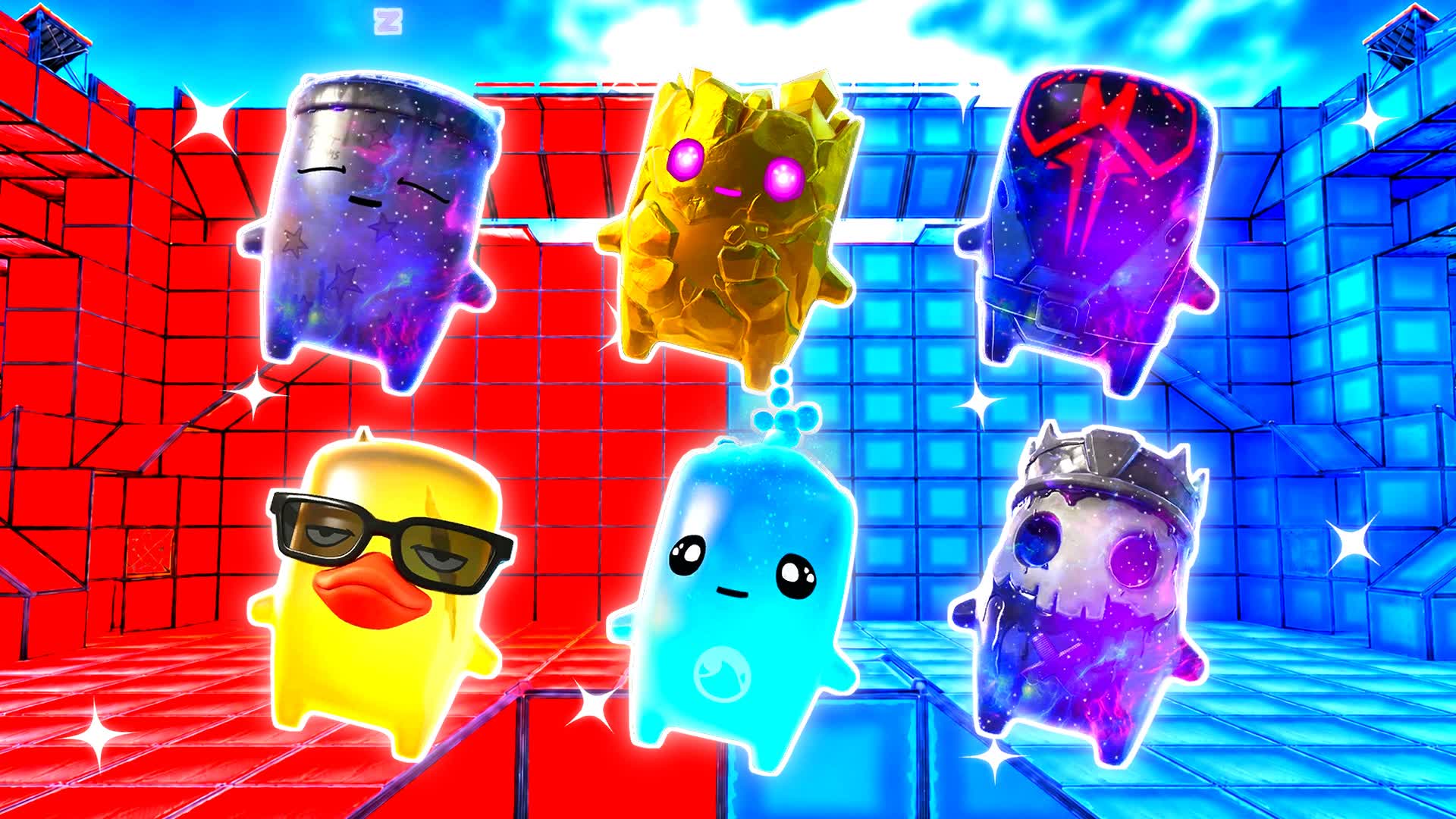 RED VS BLUE VIRIDIAN BRUSH 🔴🔵 — Fortnite Creative map