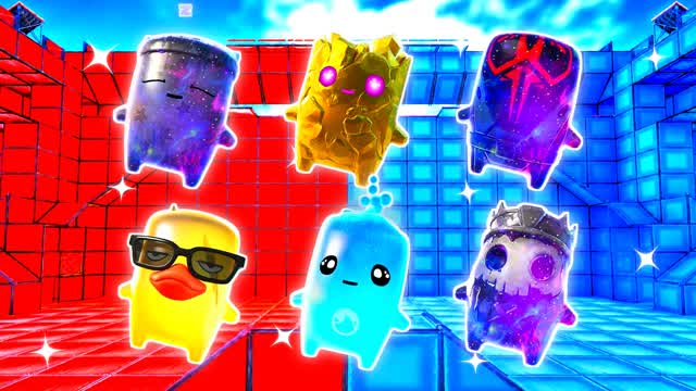 RED VS BLUE VIRIDIAN BRUSH 🔴🔵 — Fortnite Creative map cover art