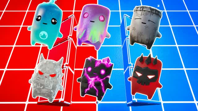 BLUE VS RED CORE STREAK 🔵🔴 — Fortnite Creative map cover art