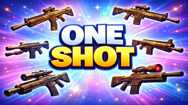 One Shot Zero Build 🎯 — Fortnite Creative map cover art