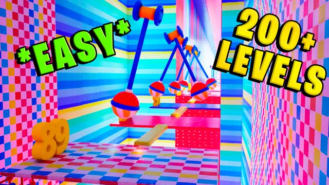 ⭐🌈VERY EASY DEATHRUN 200+ LEVELS ⭐ — Fortnite Creative map cover art