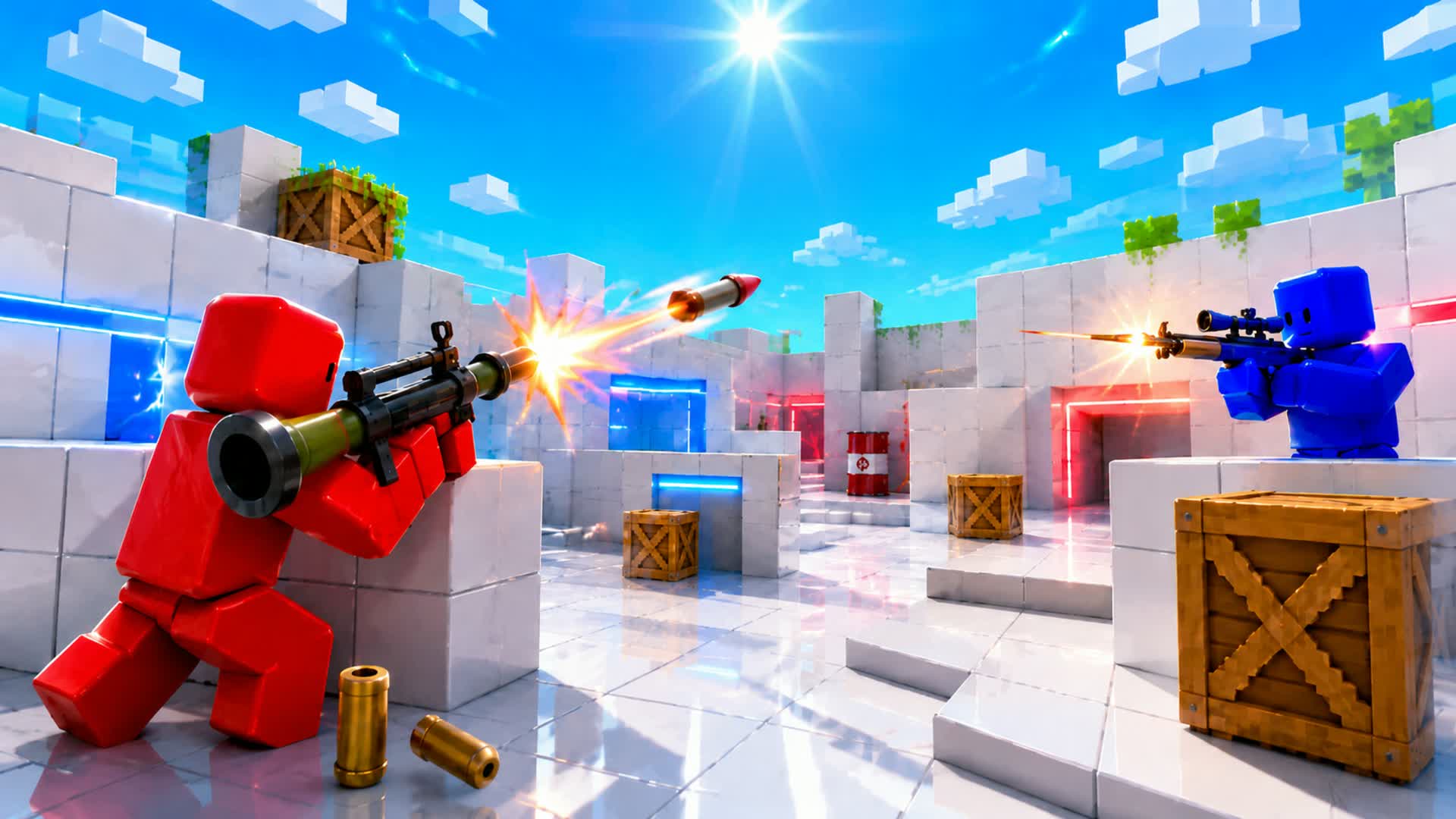 RED VS BLUE π΄π΅ CONTEST NUKE β Fortnite Creative map