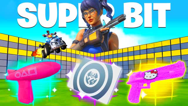 SUPER BIT - FREE FOR ALL 9623-7449-9383 — Fortnite Creative map cover art