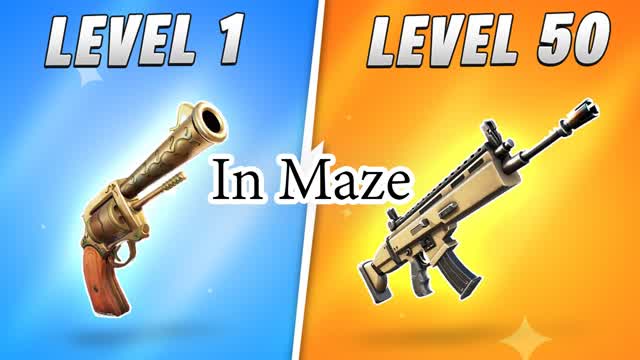 gun game — Fortnite Creative map cover art