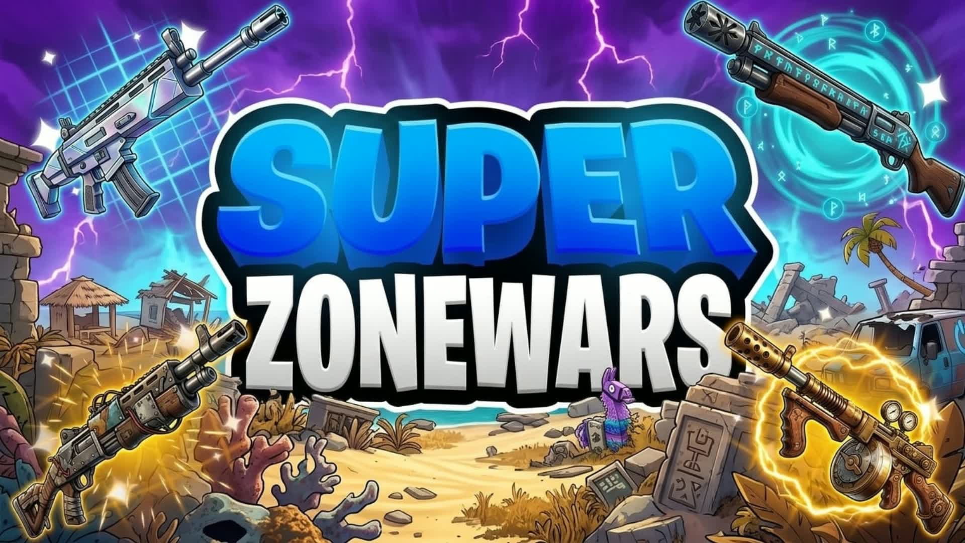 SUPER ZONEWARS🏆 — Fortnite Creative map