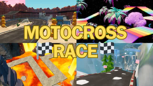 😎🏁Motocross race🏁😎 — Fortnite Creative map cover art