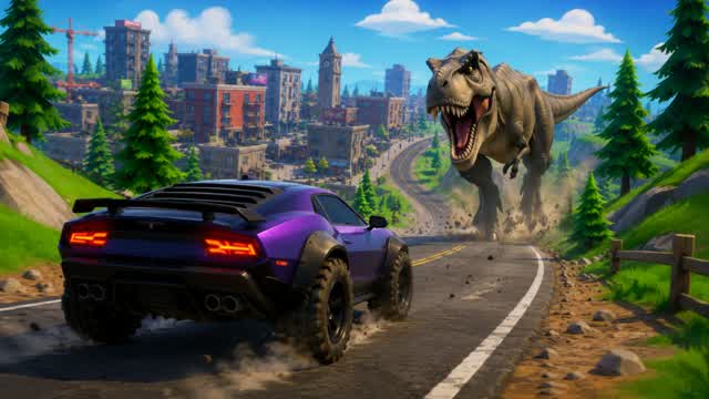 KPOP Dinosaur Drive 🚗 — Fortnite Creative map