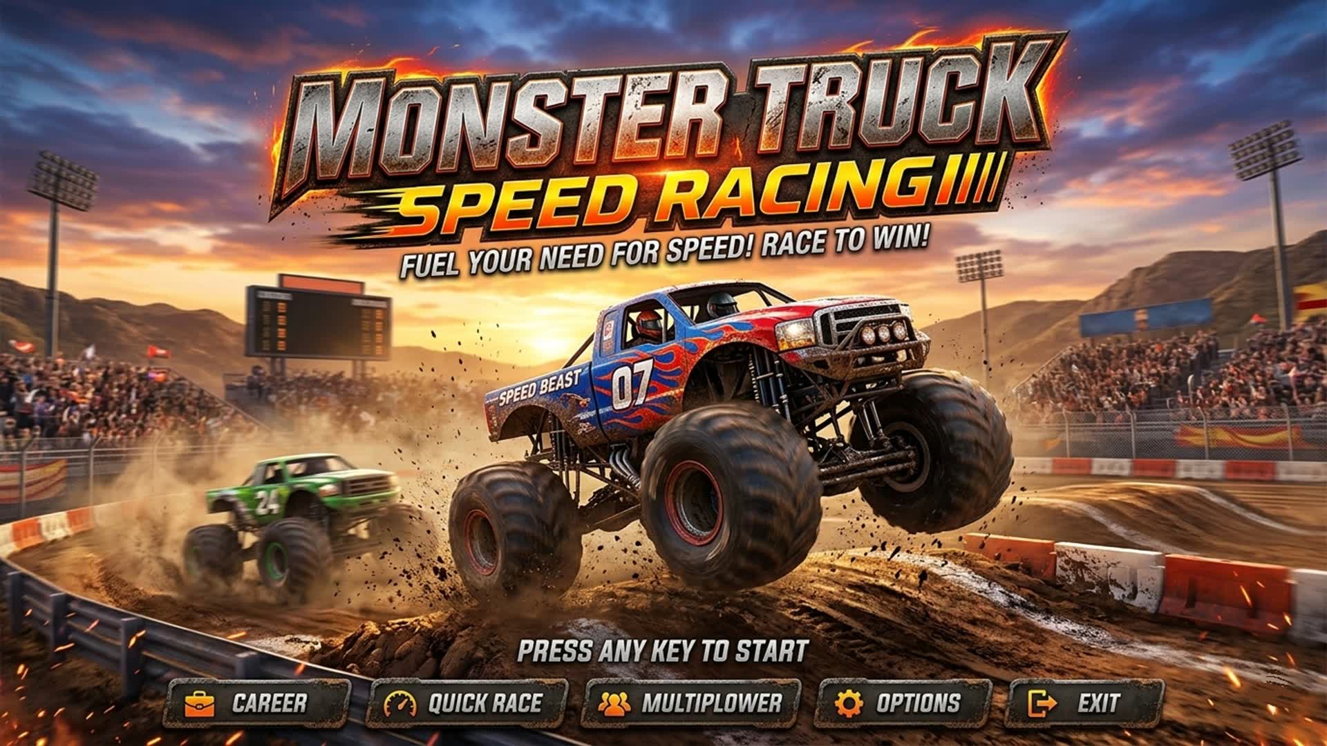 Monster Truck Speed Racing — Fortnite Creative map