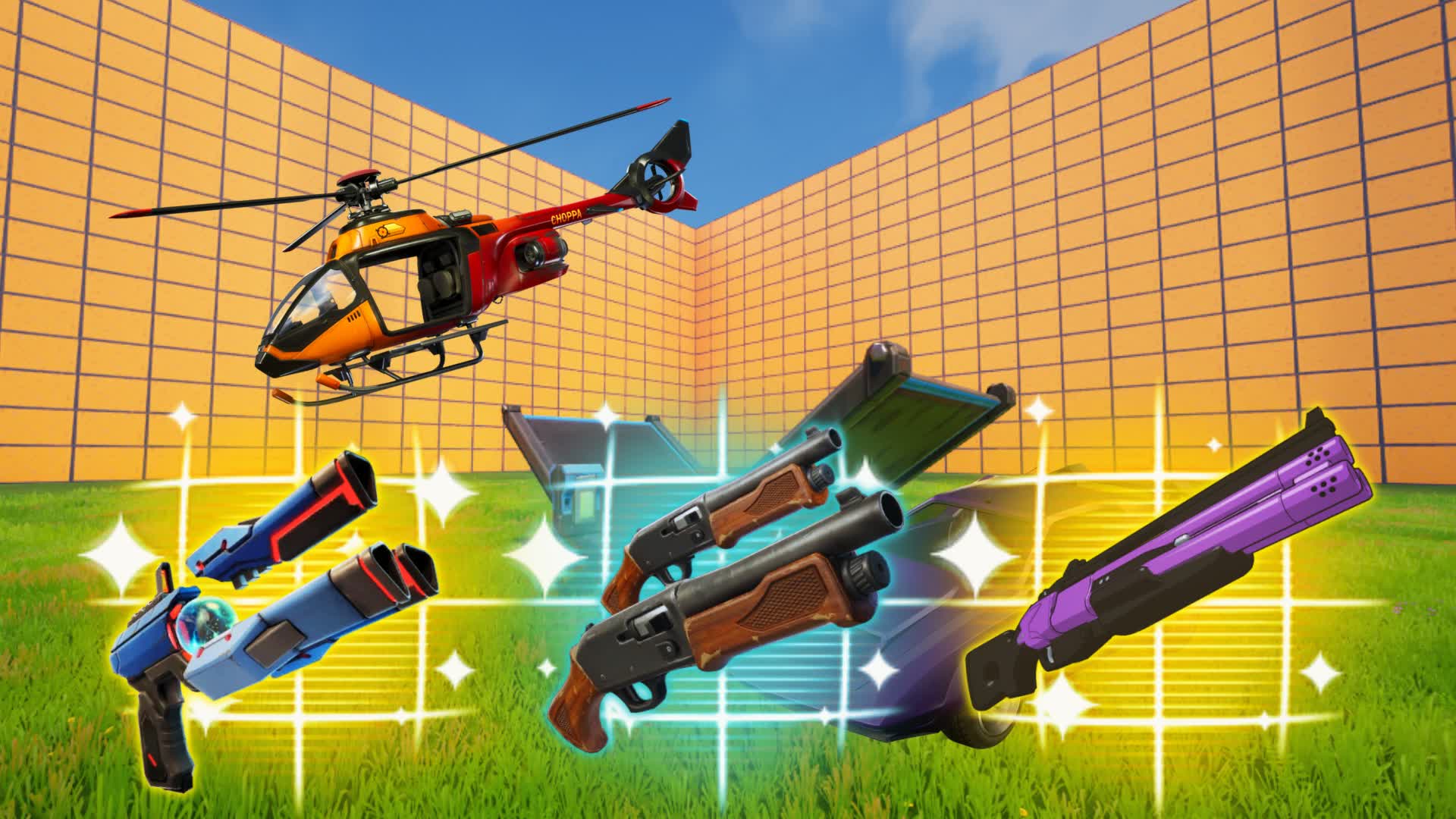 SUPER 1V1 - EVERY GUN — Fortnite Creative map
