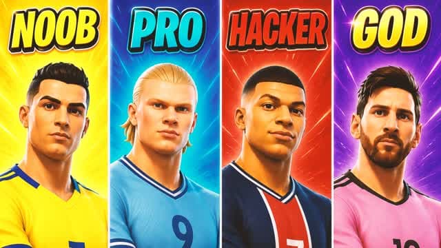 😭 NOOB vs PRO vs HACKER vs GOD 🤯 — Fortnite Creative map