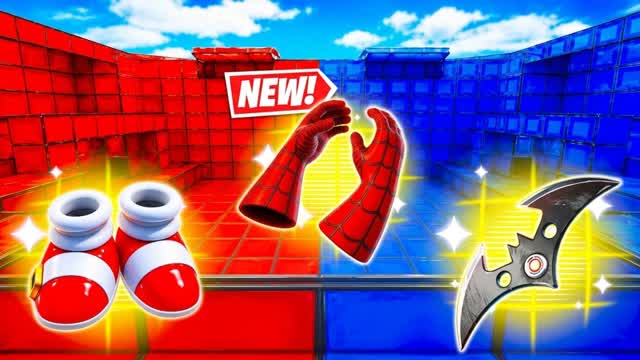 RED VS BLUE BAT-MAN 🔴🔵 — Fortnite Creative map