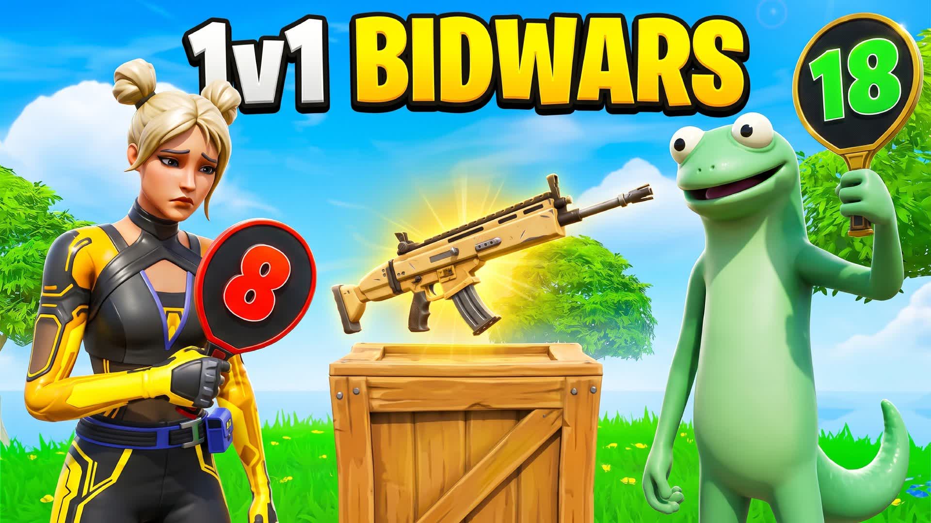 1v1 BidWars — Fortnite Creative map