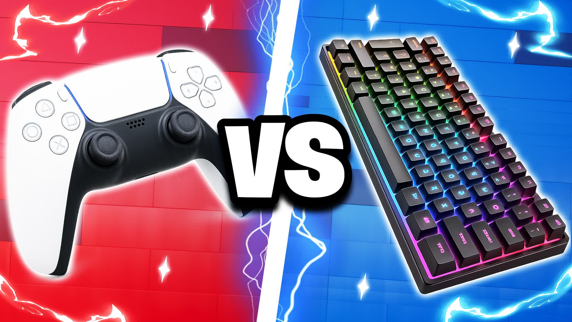 CONTROLLER VS KEYBOARD 🔴🔵 — Fortnite Creative map