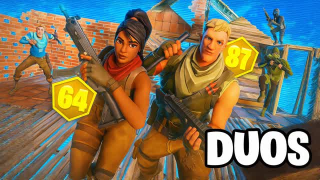 DUO ENDGAME ZONE WARS — Fortnite Creative map cover art