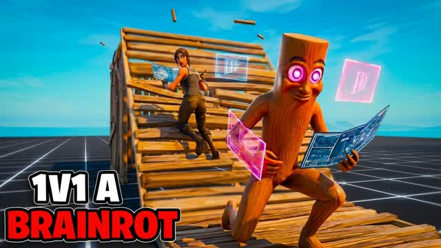 BRAINROT Build Fights FFA (200 Pumps) — Fortnite Creative map cover art