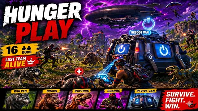 Hunger play ( battle Royale) — Fortnite Creative map