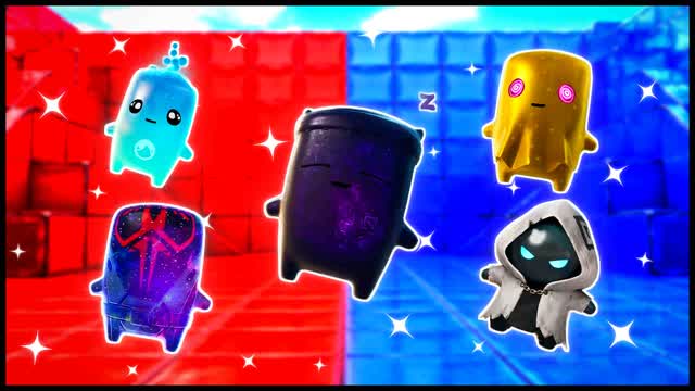 RED VS BLUE OPEN FIRE 🔴🔵 — Fortnite Creative map cover art