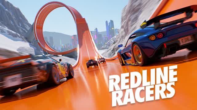 Red Line Racers Track Maker Drive Racing — Fortnite Creative map cover art