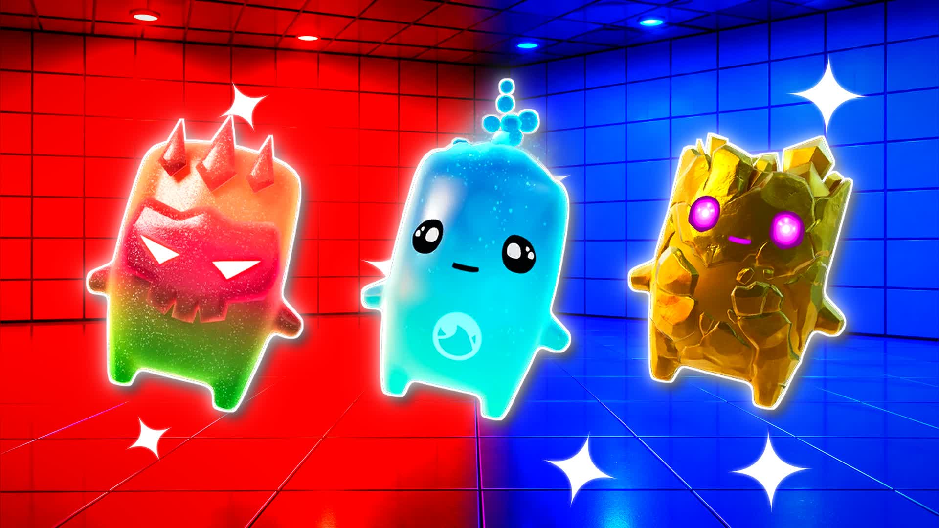 RED VS BLUE HEAT CURRENT 🔴🔵 — Fortnite Creative map
