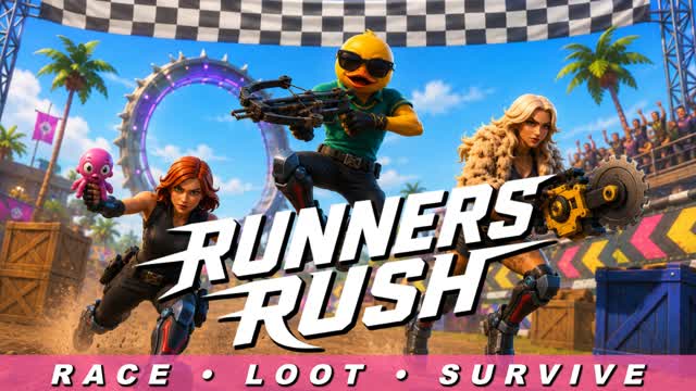 Runners Rush — Fortnite Creative map cover art