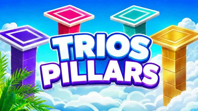 SUMMER PILLARS TRIOS WARS START — Fortnite Creative map cover art