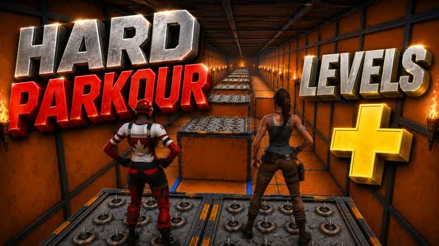 GLORY 10 Level Parkour[hard] اصعب باركور — Fortnite Creative map