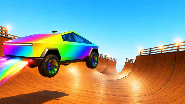 CRAZY SUPER CAR RAMP🔥 — Fortnite Creative map