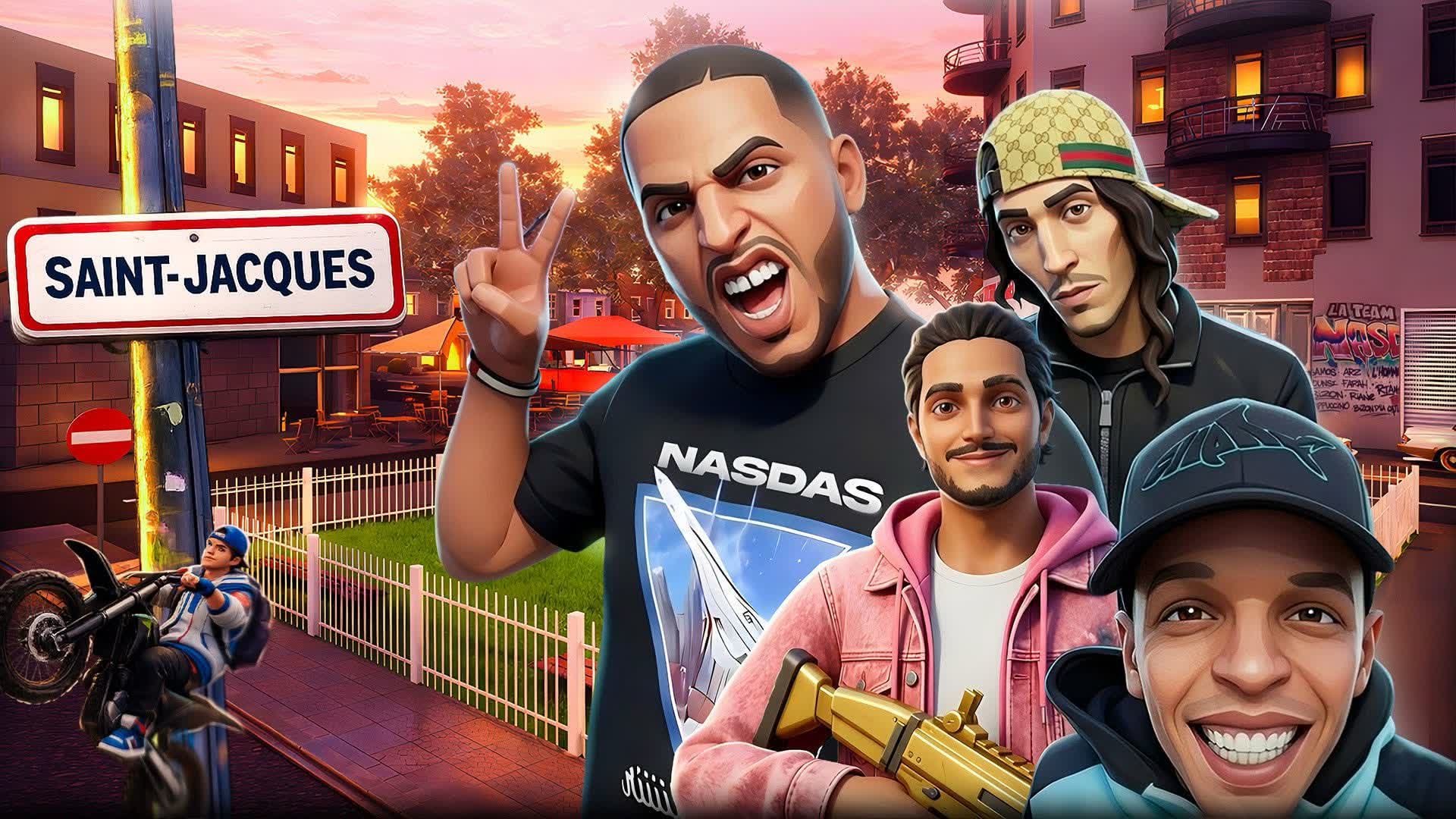 NASDAS | SAINT-JACQUES GUN GAME 🔫 — Fortnite Creative map