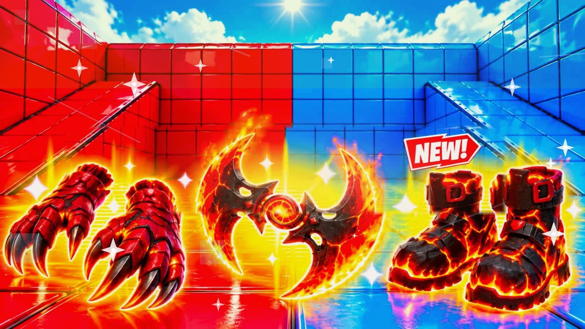 [][SPIDER-MAN SONIC Red v Blue Match — Fortnite Creative map