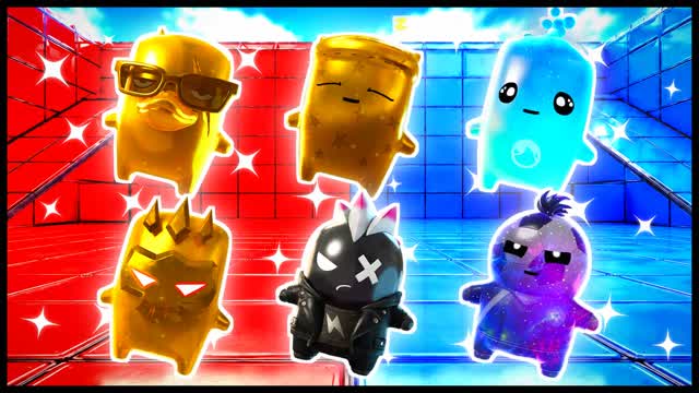 RED VS BLUE NITRO WARD 🔴🔵 — Fortnite Creative map cover art