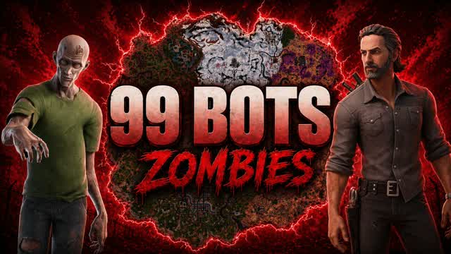 🧟99 BOTS ZOMBIES🧟PRISON ESCAPE DRIVE — Fortnite Creative map cover art