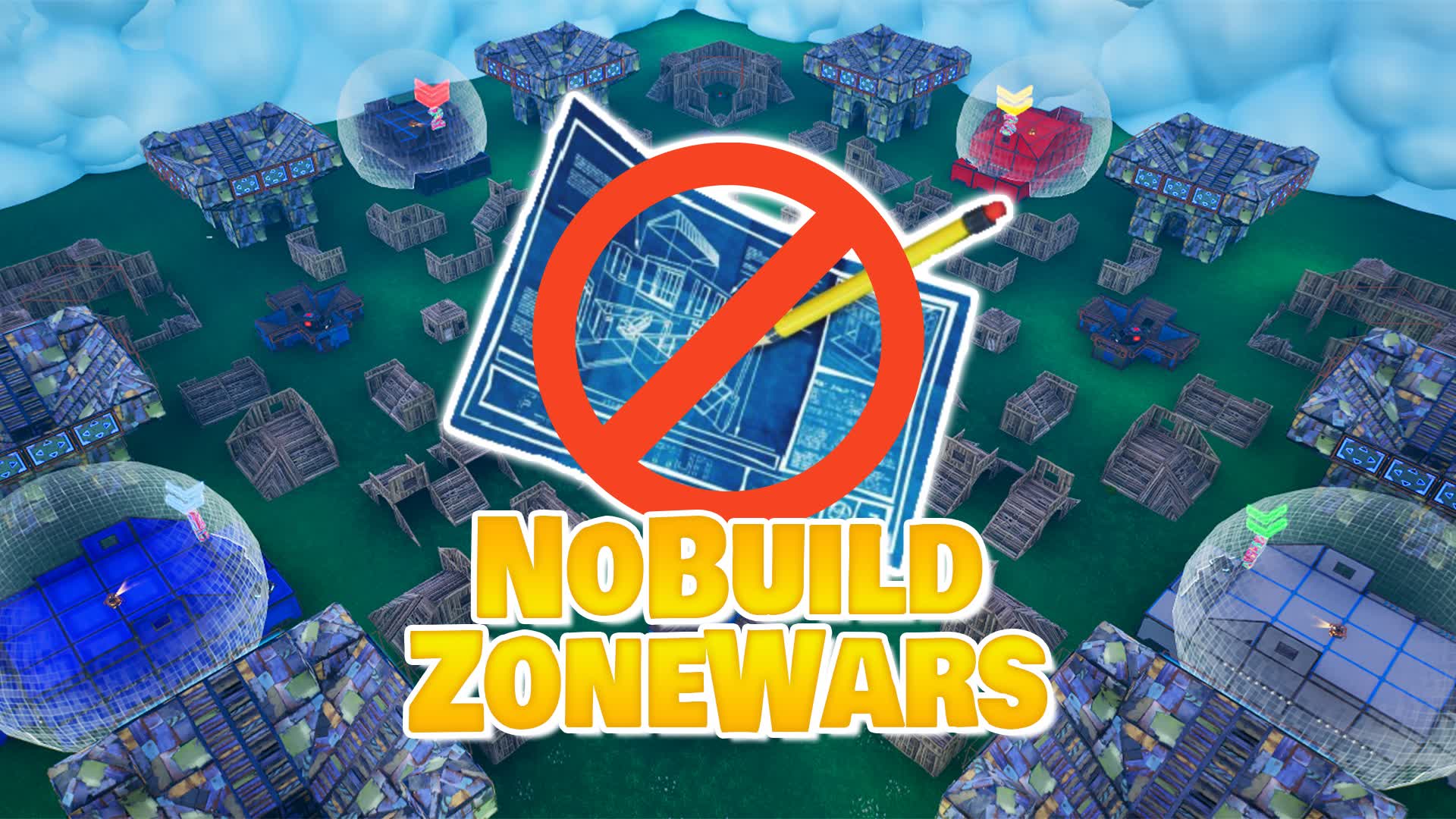 No Build Zone Wars ☁ — Fortnite Creative map