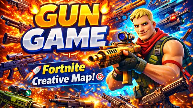 Gun Game — Fortnite Creative map cover art
