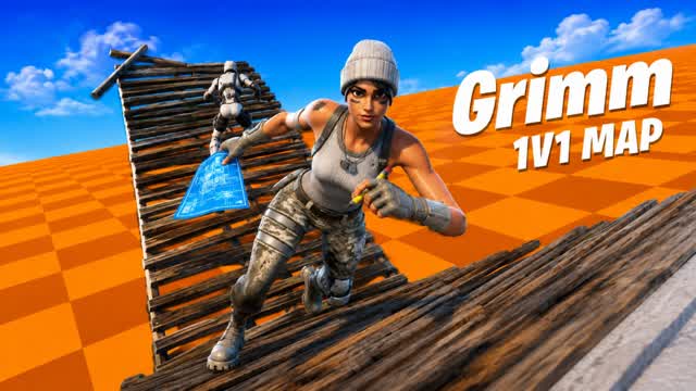 Grimm 1v1 Build Fights (200 Pumps) — Fortnite Creative map cover art