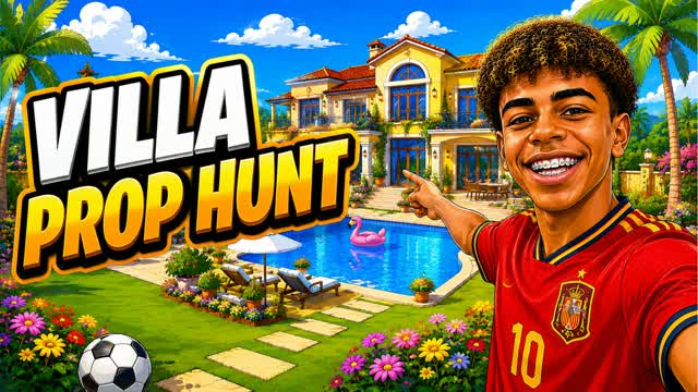LAMINE VILLA PROP HUNT CACHE CACHE — Fortnite Creative map