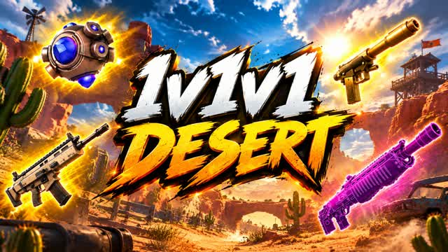 1VS1VS1 DESERT — Fortnite Creative map