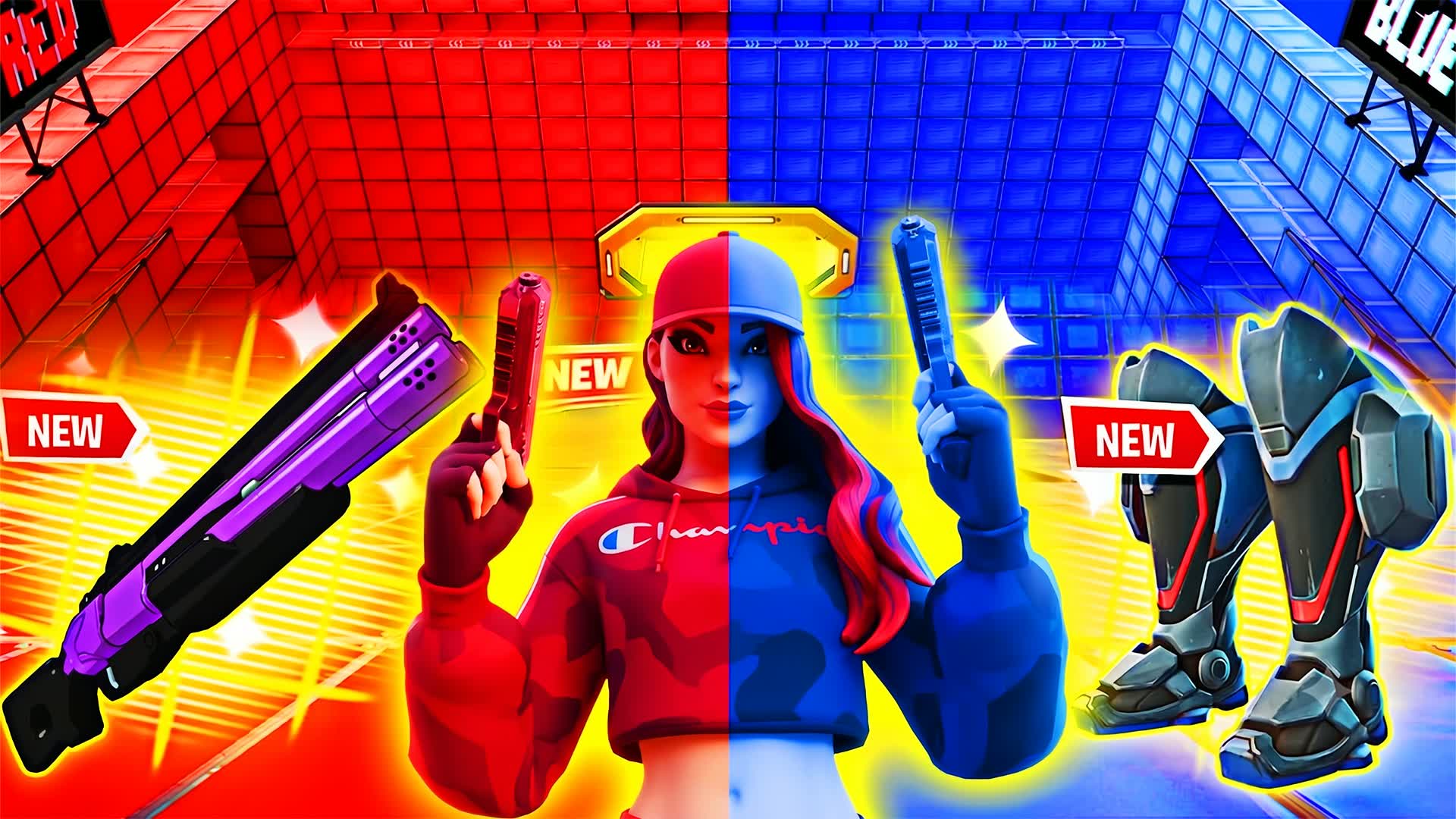 RVB🔴VS🔵UNC — Fortnite Creative map