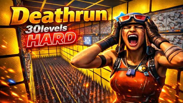 Deathrun 30 levels Hard — Fortnite Creative map cover art