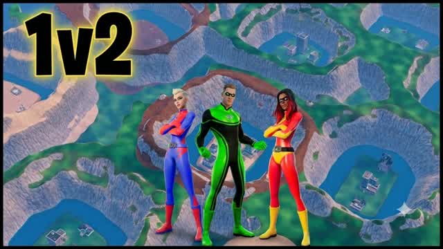 Super Scrum -1v2 — Fortnite Creative map cover art