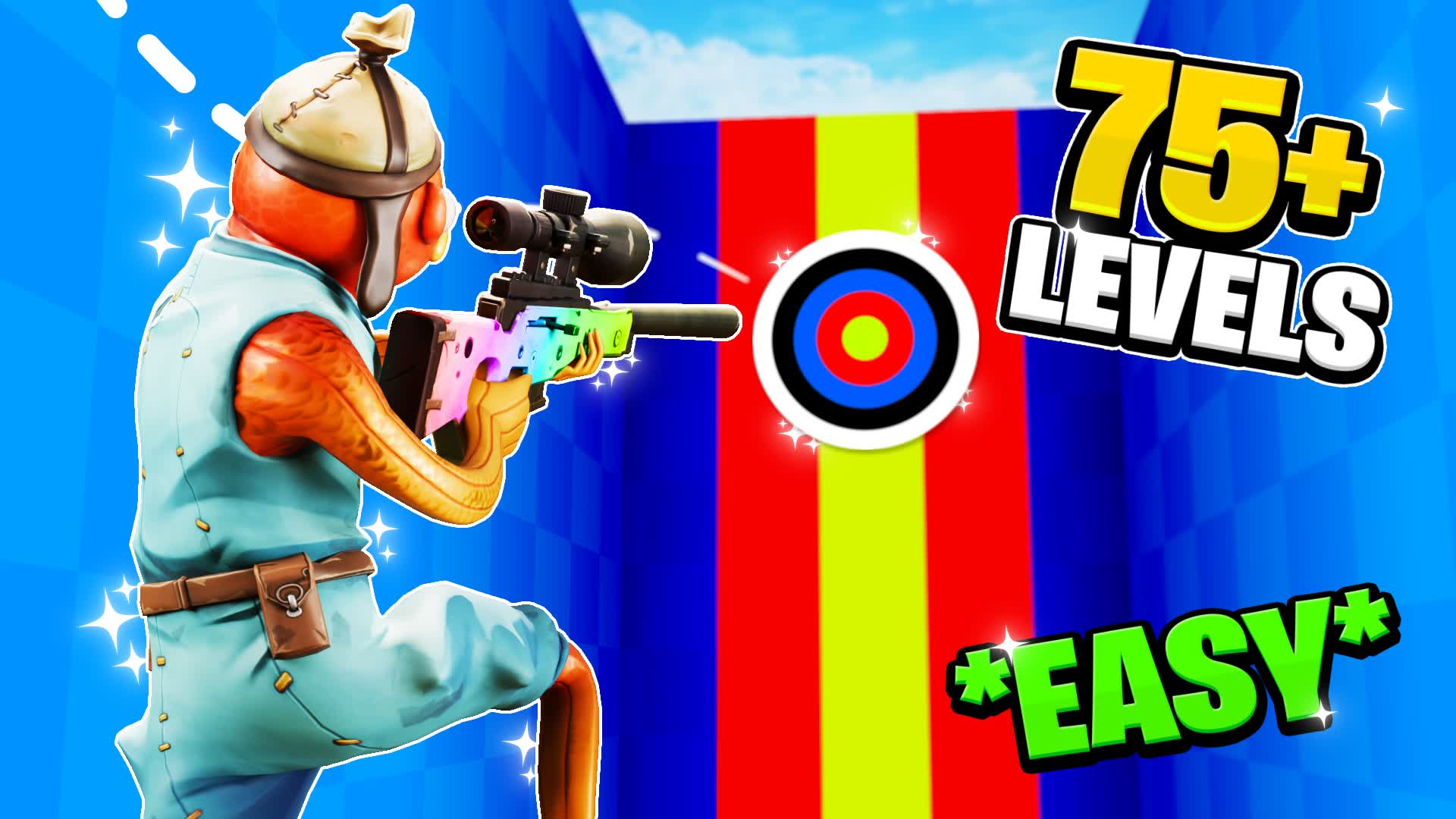 🎯TRICKSHOT PARKOUR 75+🎯 — Fortnite Creative map
