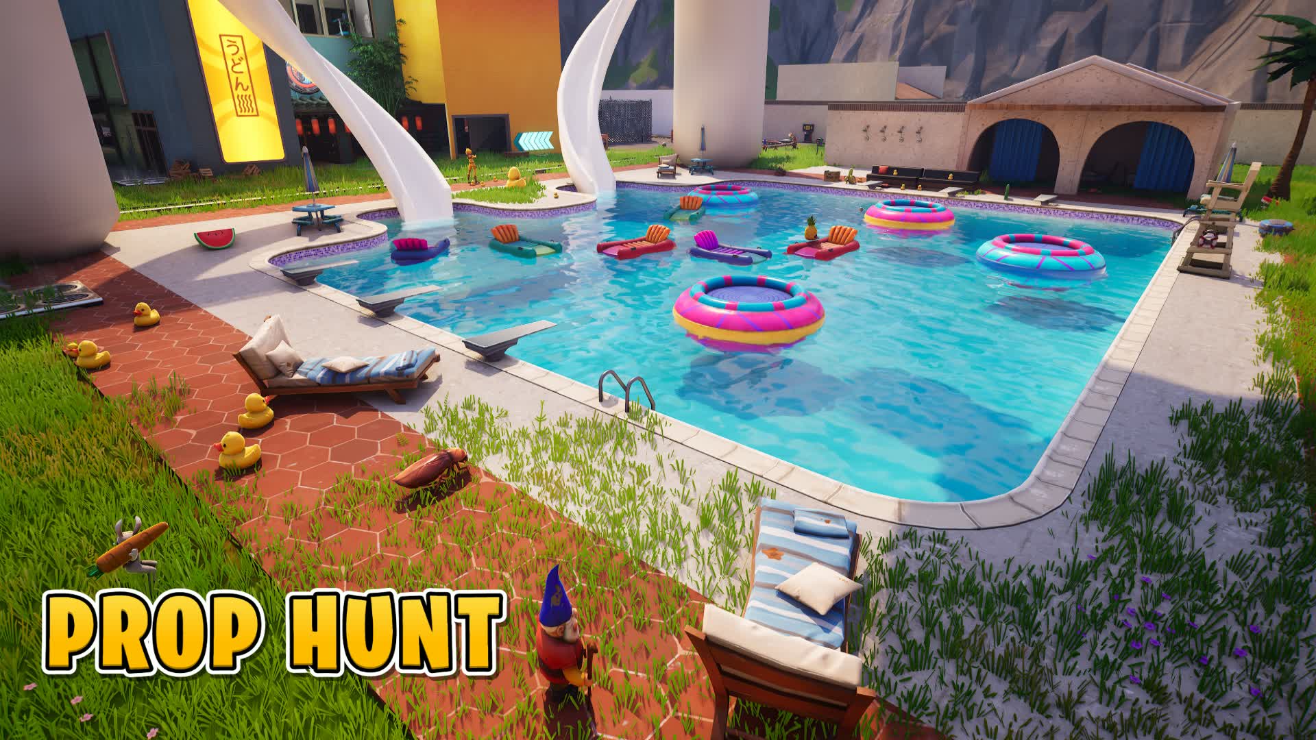 ESCONDITE TRAIN PROP HUNT / CACHE CACHE — Fortnite Creative map