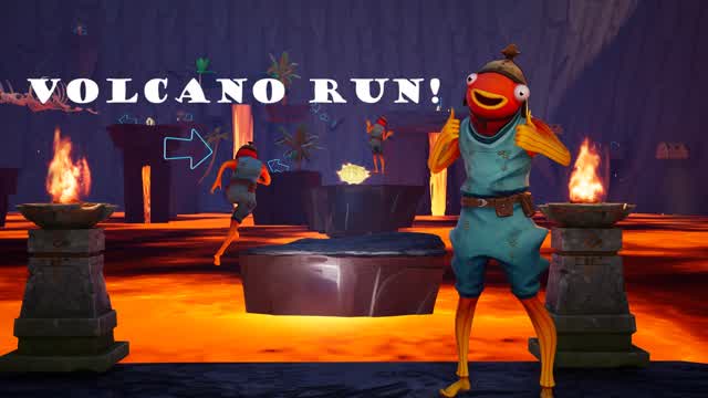 Volcano Run! — Fortnite Creative map cover art