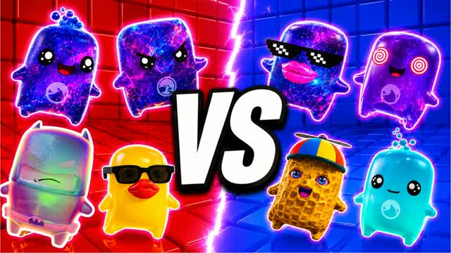 BLUE VS RED FLASH PHASE 🔵🔴 — Fortnite Creative map cover art
