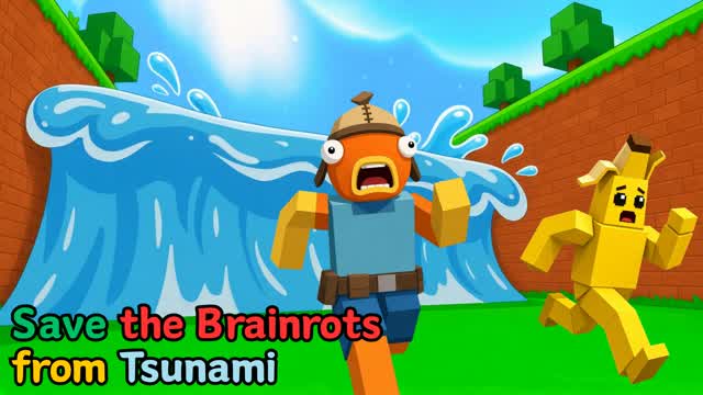 Save the Brainrots From Tsunami [TYCOON] — Fortnite Creative map
