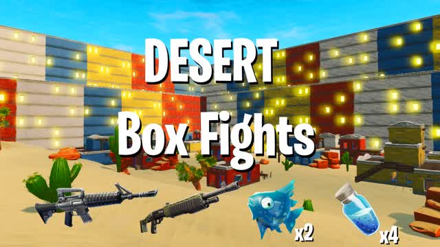 Desert Box Fights — Fortnite Creative map cover art