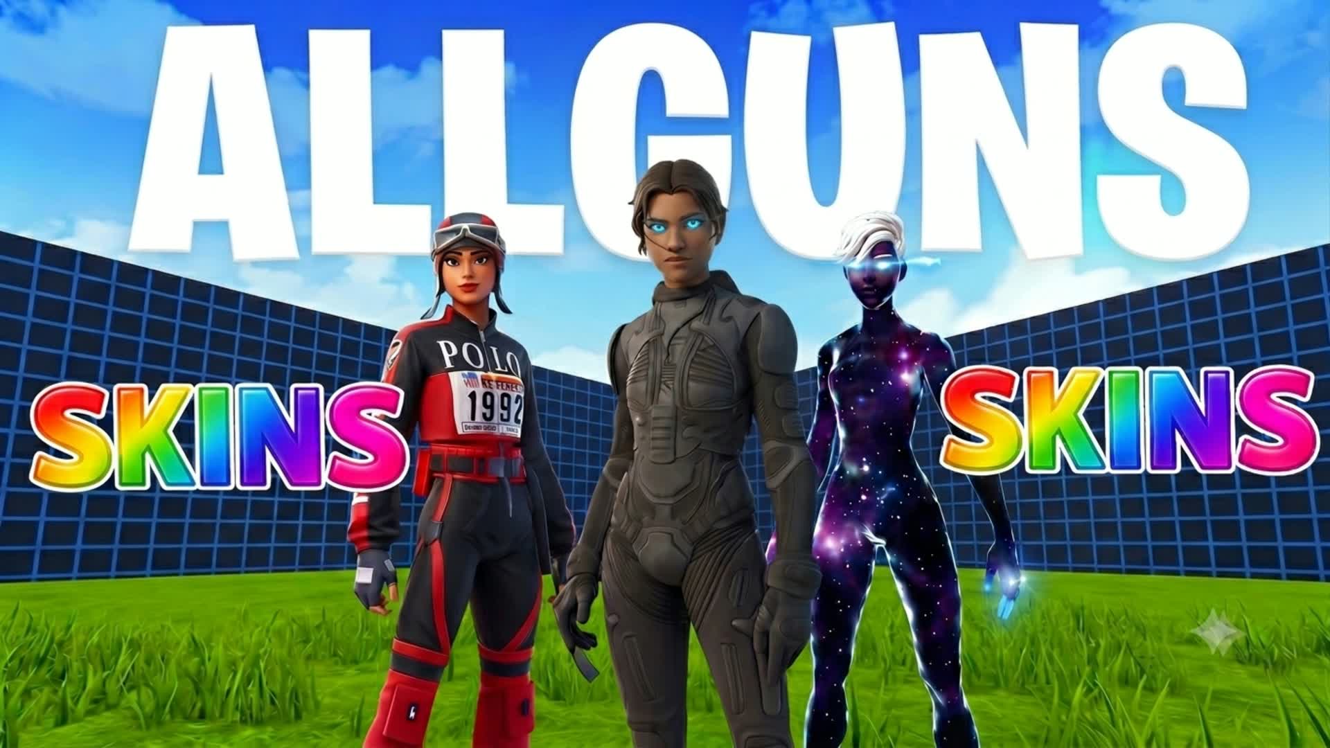 THE SKINS ALLGUNS META — Fortnite Creative map