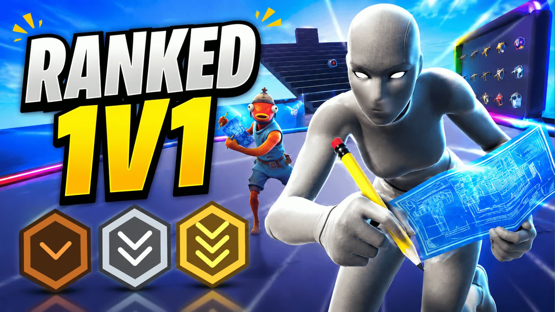 1v1 Build Fight [RANKED] — Fortnite Creative map