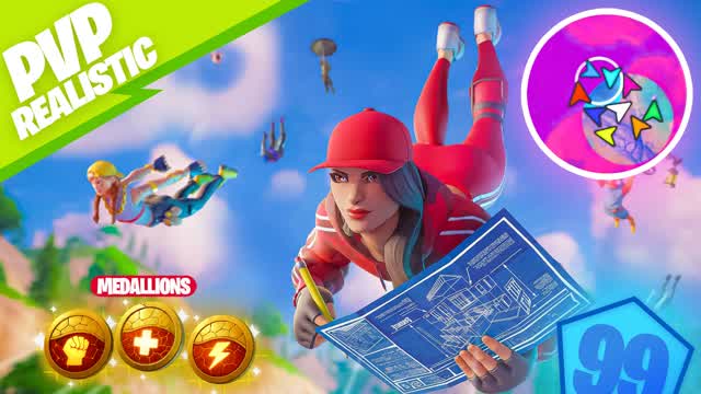 PVP REALISTIC - FREE FOR ALL — Fortnite Creative map